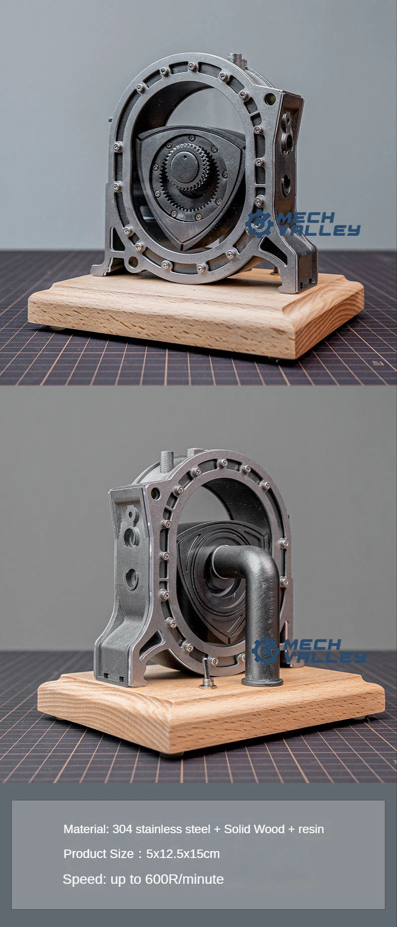 Metal Rotary Engine DIY Assembly Kit Mechanical Model Toy