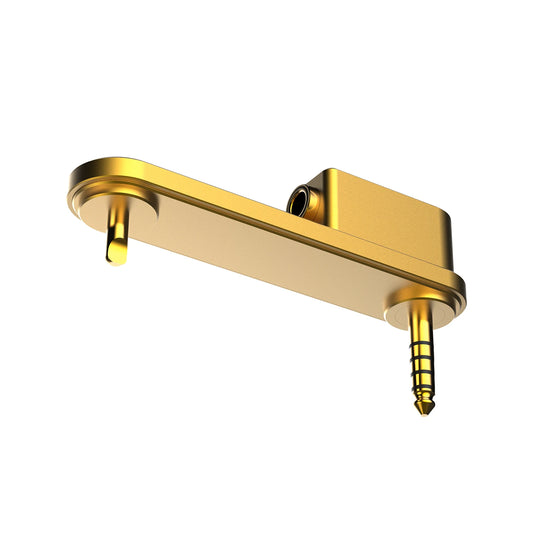 Portable Audio Ground Adapter for Music Player Low Noise Gold