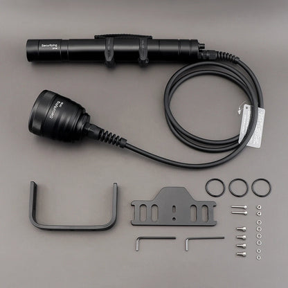 Scuba LED Torch 150m Waterproof 2M Line