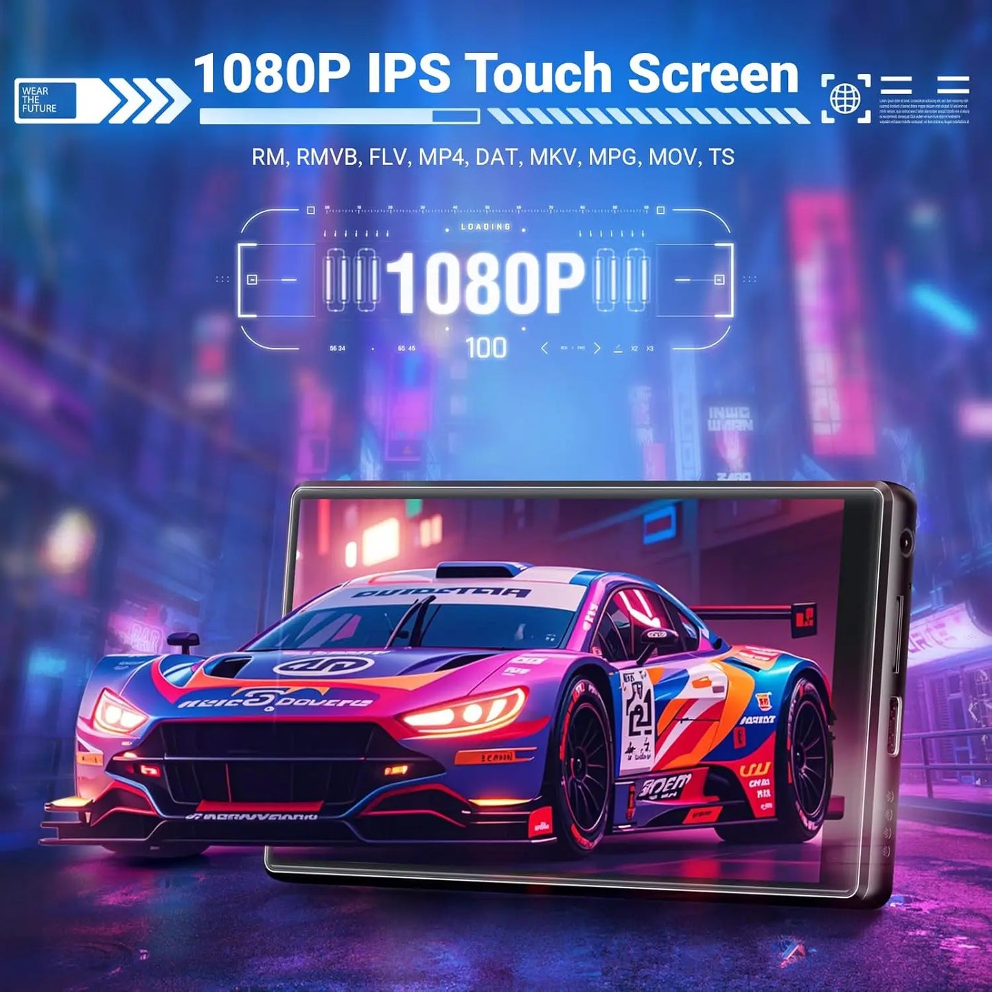 Portable MP3 Player 256GB with Android 13 and WiFi