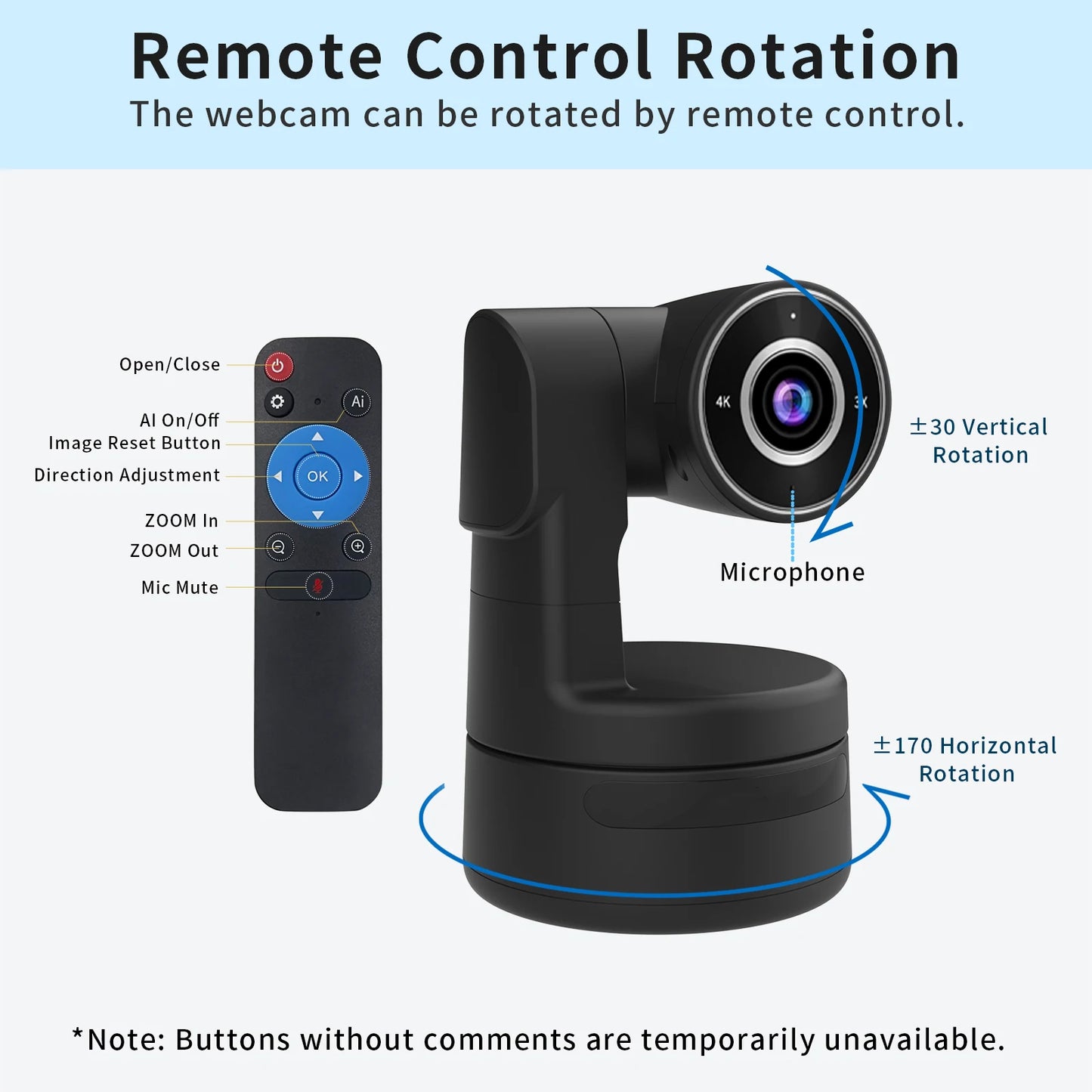 4K Auto-Focus PTZ USB Camera for Live Streaming