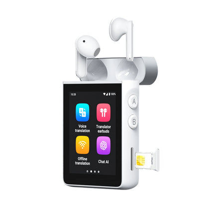 AI Translator Earbuds with 144 Languages and 4G WiFi