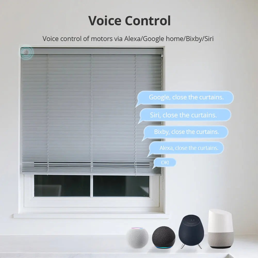 Smart Roller Blind Motor Solar Panel Rechargeable Matter Thread