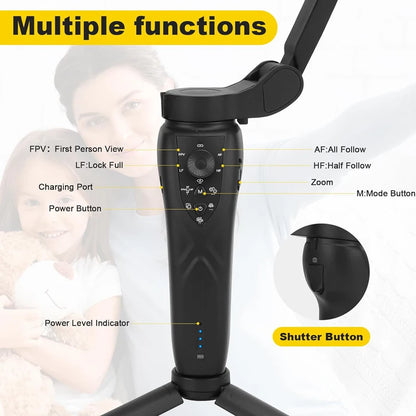 F12 Portable Smartphone Gimbal Selfie Stick with Smart Auto Tracking