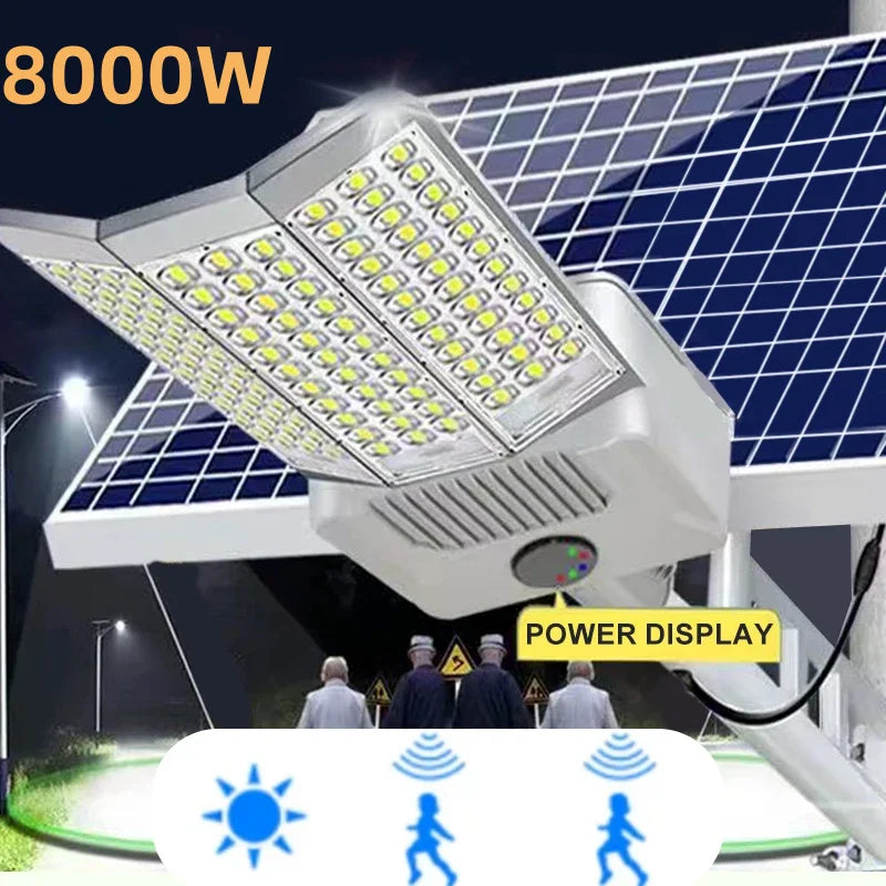 5000W Solar Street Light with Motion Sensor and 20000mAh Battery