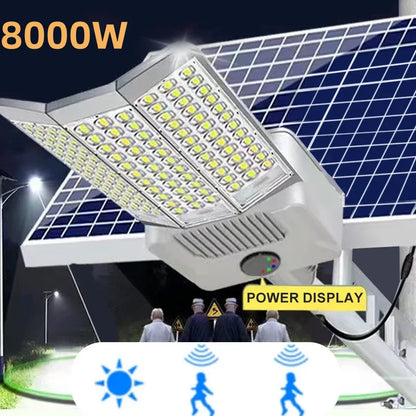 5000W Solar Street Light with Motion Sensor and 20000mAh Battery