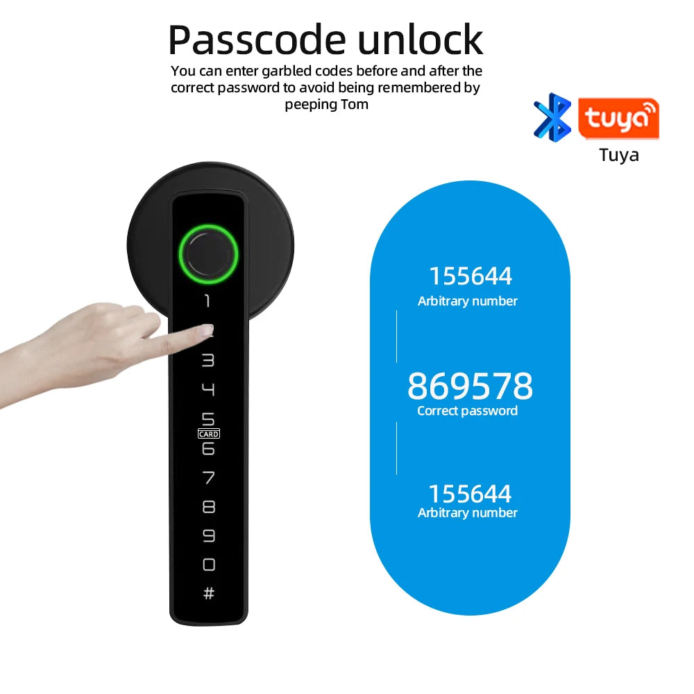 Smart Fingerprint Door Lock with Keypad and App Control