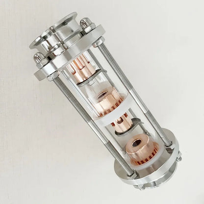 3-Tier 2 Inch Distillation Column Copper Bubble Plate Set