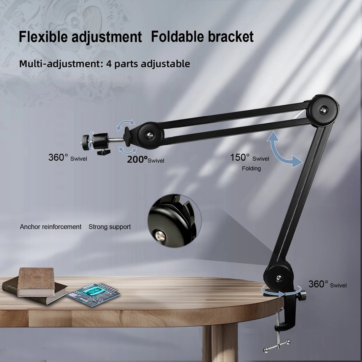 Portable 4K Industrial HDMI USB Microscope 150X Repair Camera