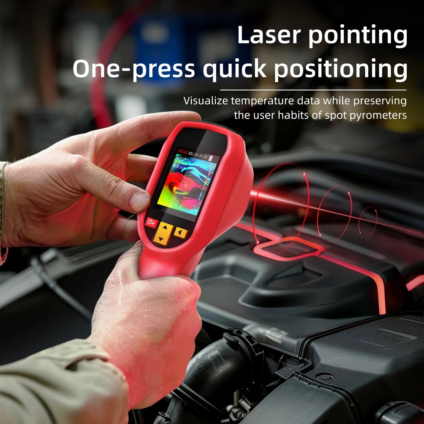 Portable Thermal Imager Camera with Laser Pointer and HD Display