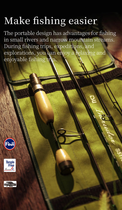 1.6m Portable Carbon Fishing Rod 4/5 Section