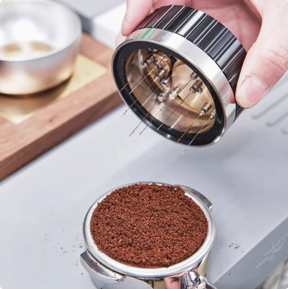 Portable 58mm Espresso Leveler & Clump-Breaking WDT Tool