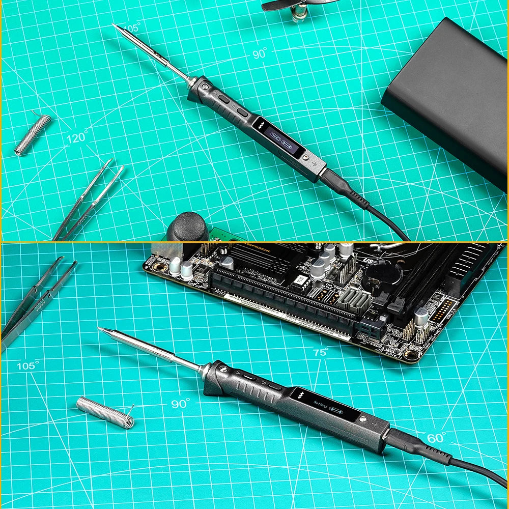 90W USB Electric Soldering Iron Adjustable Temperature