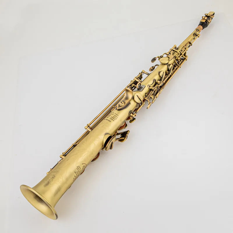 Professional B-Flat Soprano Saxophone Bronze with Mouthpiece Reeds
