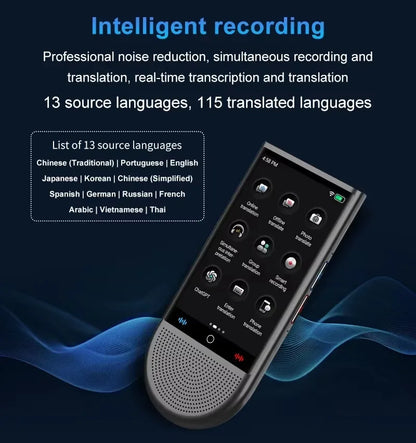 Portable 4G AI Language Translator 148 Languages Offline Voice Photo