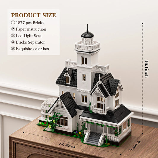Vintage Architecture Building Blocks Medieval Cottage DIY Construction Kit