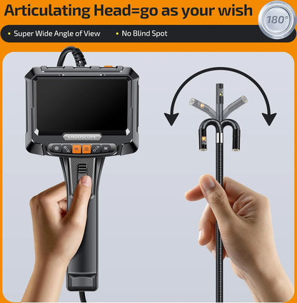 8mm Inspection Camera with 5-Inch Screen 1m