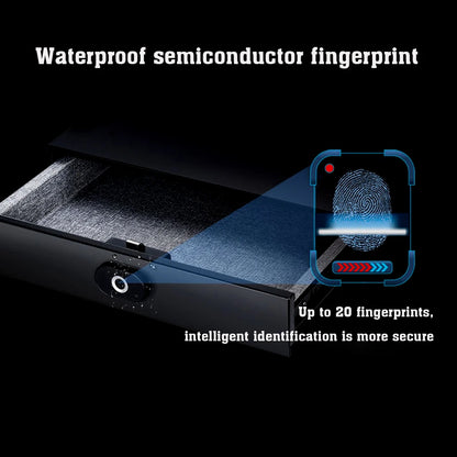 Smart Hidden Drawer Safe with Fingerprint Unlock