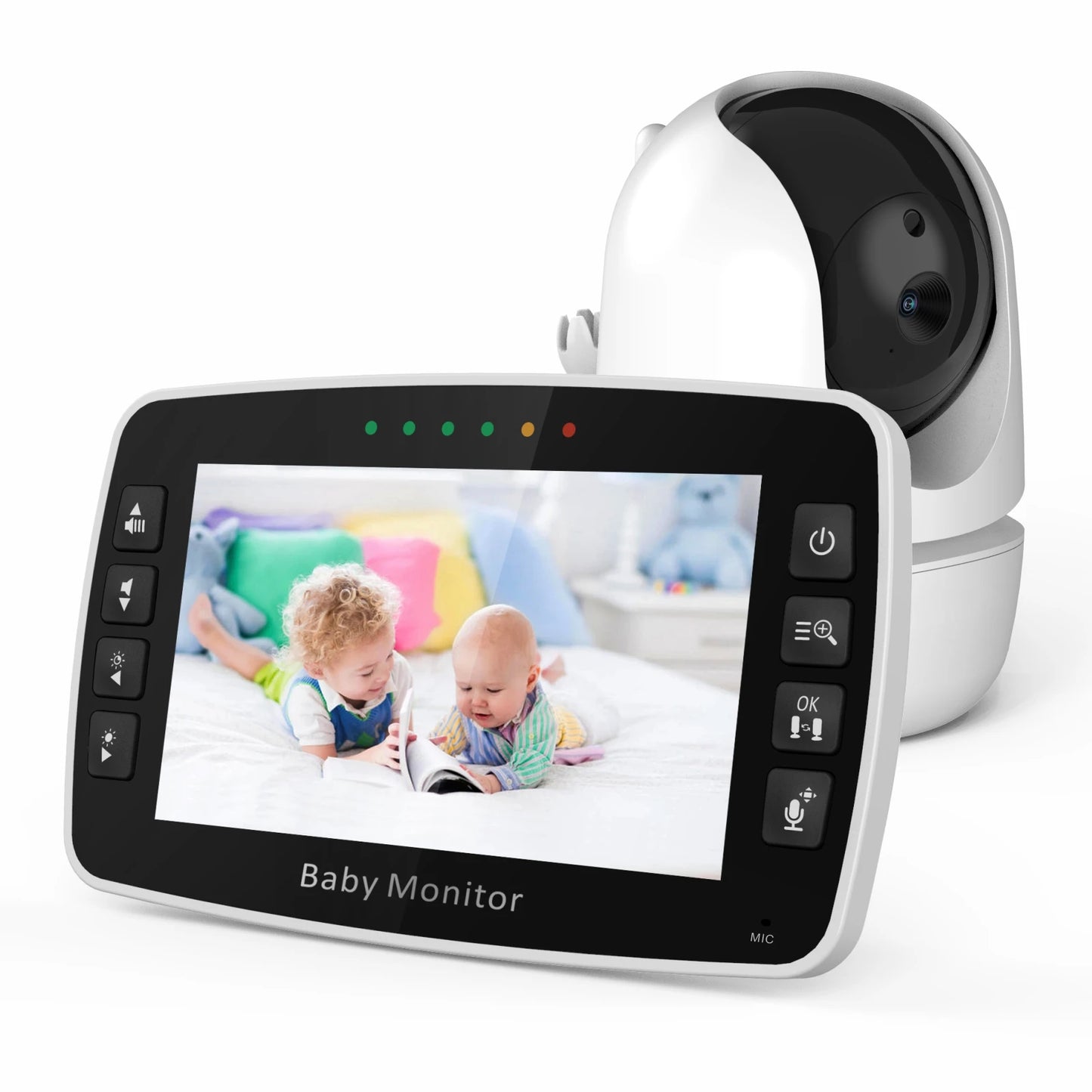 Wireless Baby Monitor Dual Cameras 4.3 Inch Night Vision