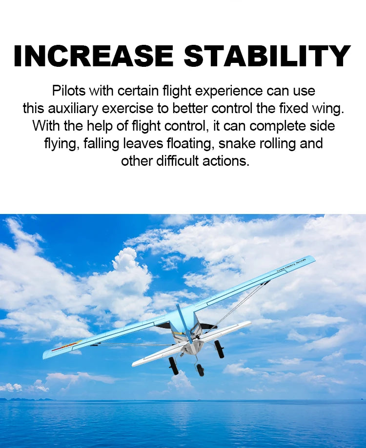 Red 4CH Brushless RC Plane with Fixed Wing