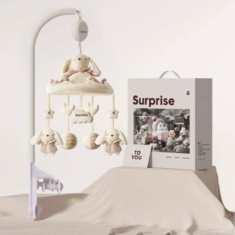 Crib Mobile Magic Rabbit with Soothing Music and Lights