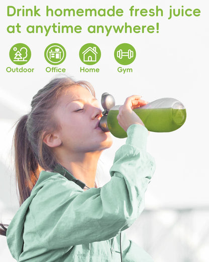 Portable Slow Masticating Juicer Easy Clean with Reverse Function
