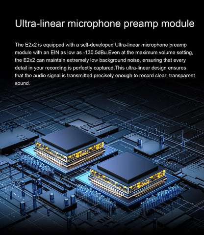 Professional White USB Sound Card 2x2 for Live Streaming