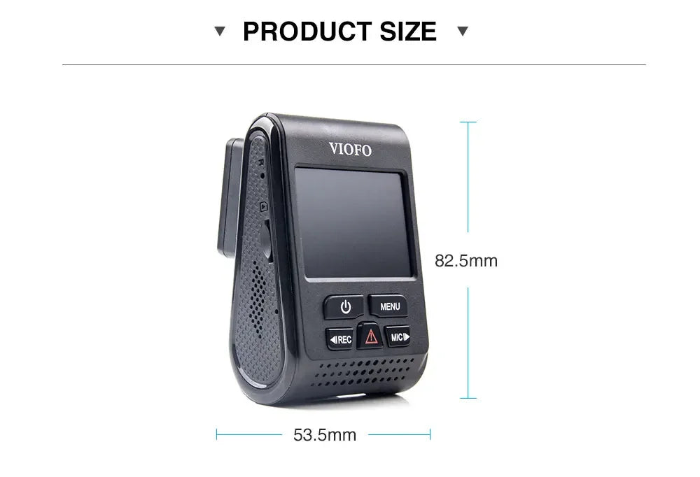 Compact 2K Dash Camera with Wide Angle and Loop Recording
