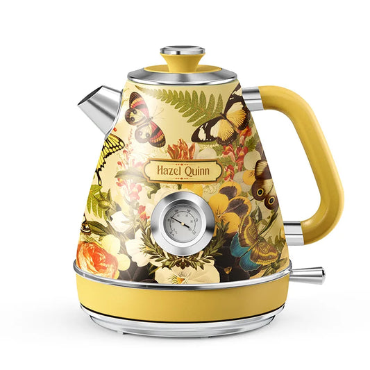 1.8L Retro Electric Kettle with Thermometer 1800W