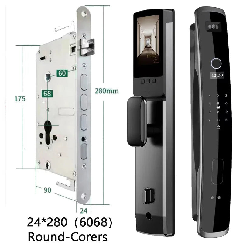 Smart Biometric Door Lock 24x280 Mortise WiFi