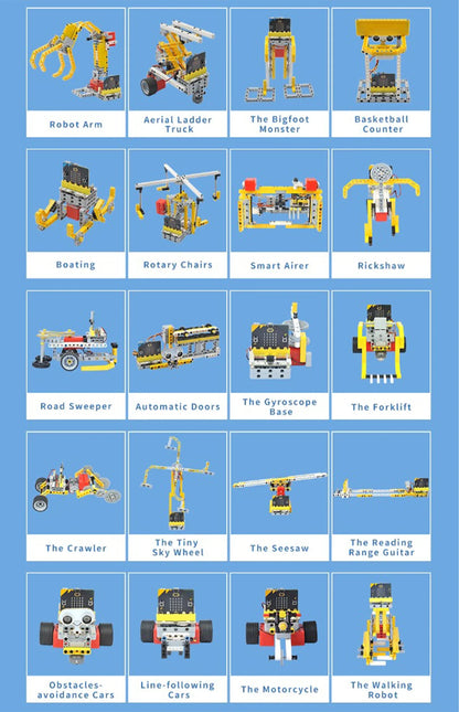 Programmable STEM Robot Building Kit with Controller Board