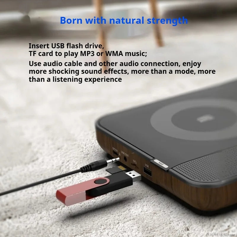 Retro Bluetooth CD Player with USB and TF Support
