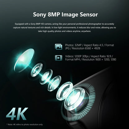 4K AI Smart Glasses with Translation and Photo Video Recording