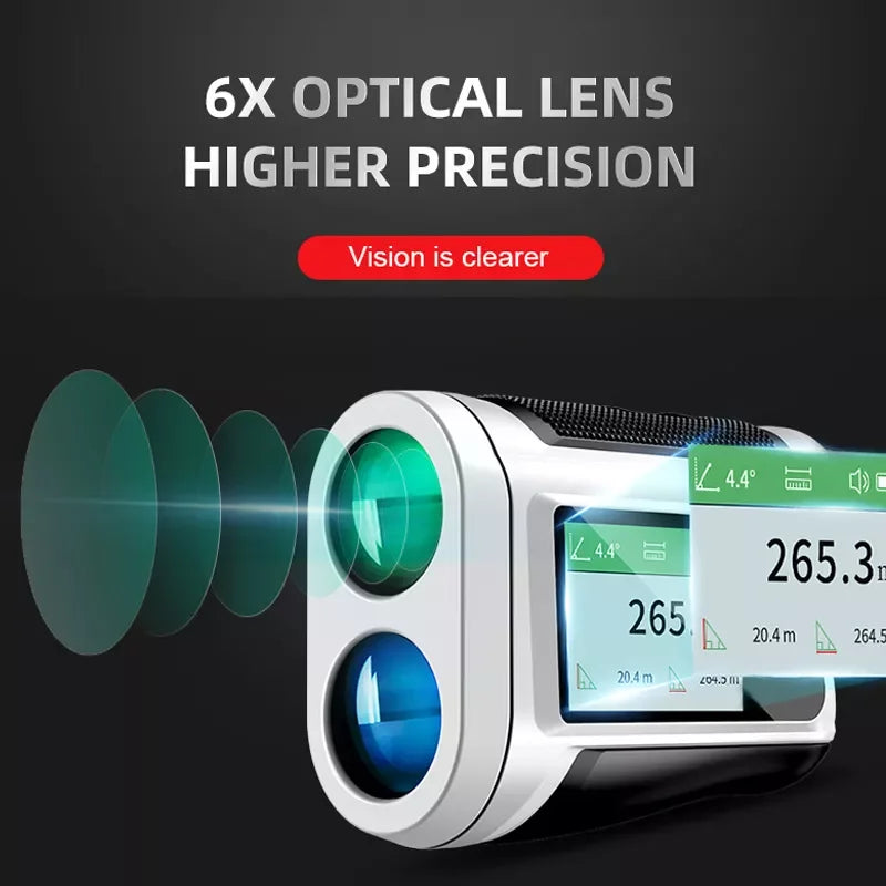 Smart 1500m Laser Distance Finder with LCD Display and Slope Correction