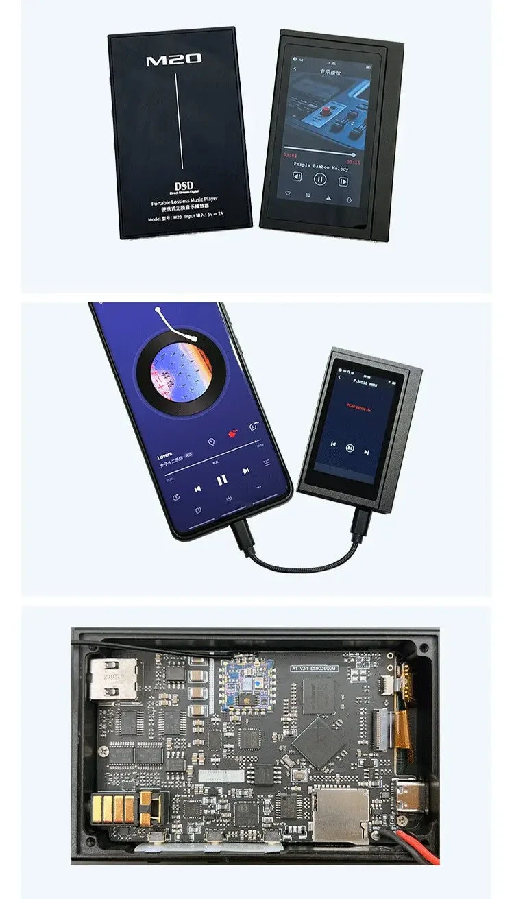 Portable Music Player USB DAC Audio Decoder Headphone Amp