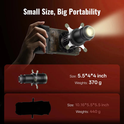 Mini Spotlight Snoot Kit for Bowens Mount Lighting