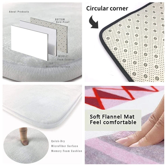 Washable Living Room Carpet 5.2 by 7.5 Feet Easy Clean