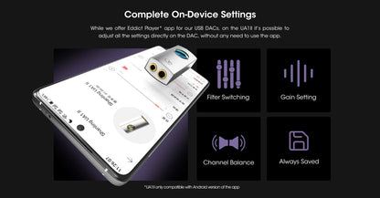 Portable Hi-Res USB DAC Headphone Amp Dual DAC