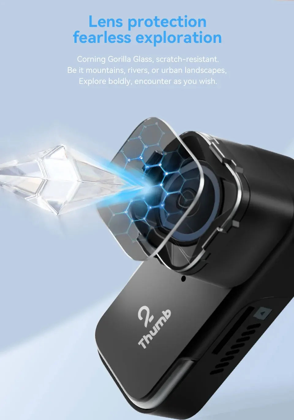 4K Mini Action Camera with ND Filter and Gyro Stabilisation
