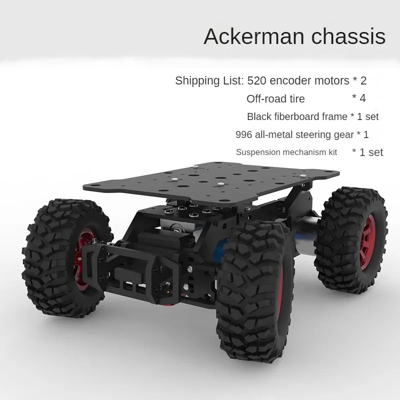 RC Robot Car Chassis with Motor ROS Camera Support
