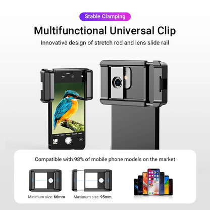 60X Mobile Phone Telephoto Telescope Lens with Tripod