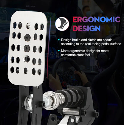 Adjustable Pressure Pedal Set for PC Racing Simulators