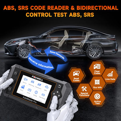 Automotive Code Reader with 25 Maintenance Functions