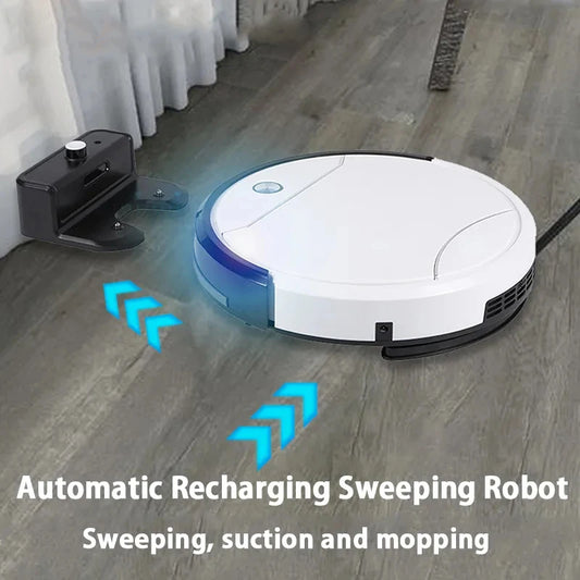 Automatic Sweeping and Mopping Robot Vacuum White