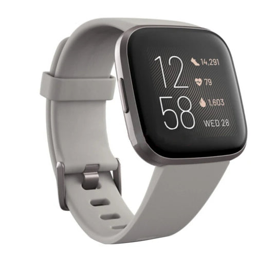 Waterproof Grey Smartwatch with Heart Rate & Alexa