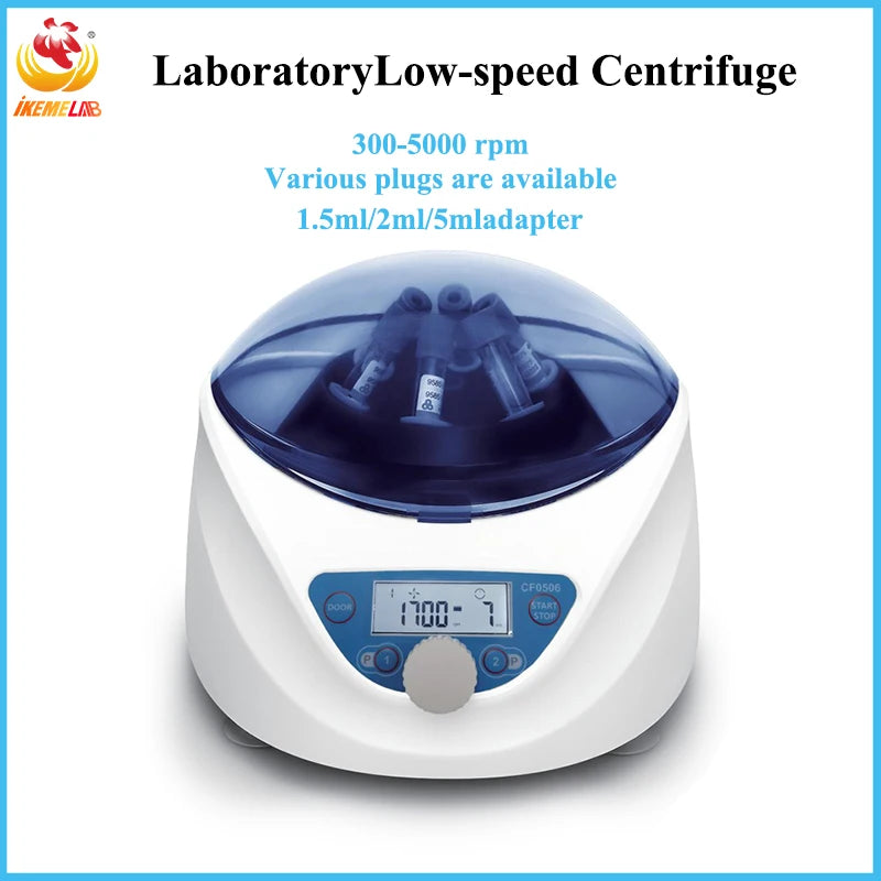 White Low-Speed Laboratory Centrifuge with LCD Display
