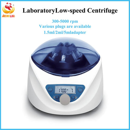 White Low-Speed Laboratory Centrifuge with LCD Display