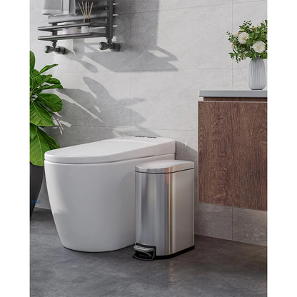 50L Stainless Steel Step-On Kitchen Trash Can