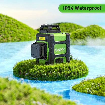 Compact 3x360 Green Beam Laser Level Tool