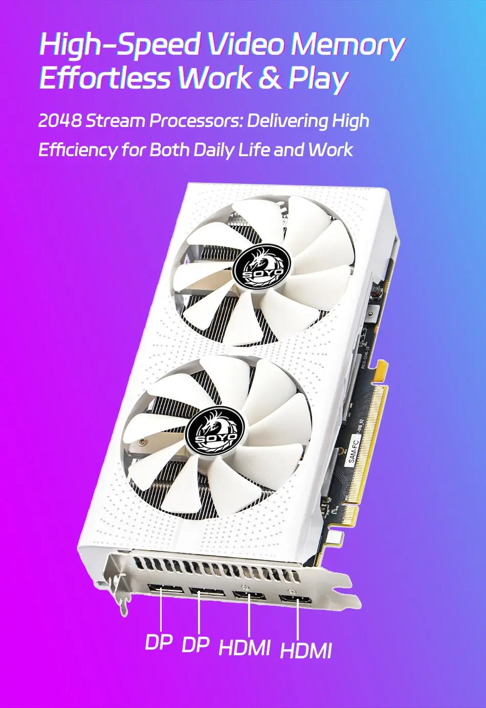 RX 580 8GB Graphics Card for Desktop PC
